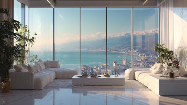 Вид на квартиру в центре Сочи с видом на море