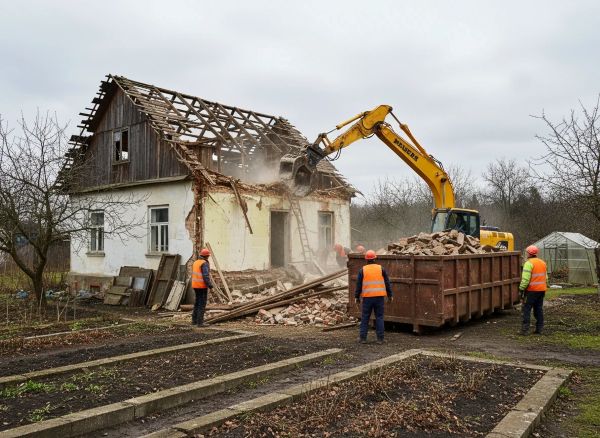 Демонтаж старого дома